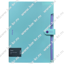 Папка 5 отделений Berlingo "Haze", А4, 600мкм, на кнопке, мятная, софт-тач XF4_05922 Папка 5 отделений Berlingo "Haze", А4, 600мкм, на кнопке, мятная, софт-тач XF4_05922
