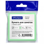 Самоклеящийся блок OfficeSpace 76*76мм, 100л, зеленый Самоклеящийся блок OfficeSpace 76*76мм, 100л, зеленый
