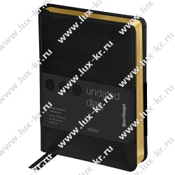 Ежедневник недатир. Berlingo xGold UD0_81605 Формат А6, 160л, золотистый срез, черный Ежедневник недатир. Berlingo xGold UD0_81605 Формат А6, 160л, золотистый срез, черный