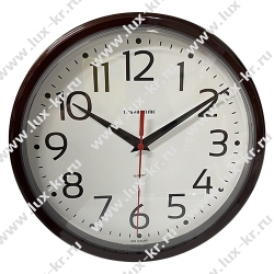 Часы настенные ход плавный, Troyka 91931912, круглые, 23*23*3, бордовая рамка Часы настенные ход плавный, Troyka 91931912, круглые, 23*23*3, бордовая рамка