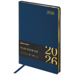 ЕЖЕНЕДЕЛЬНИК датированный 2026, БОЛЬШОЙ ФОРМАТ 210х297 мм, А4, BRAUBERG "Iguana", под кожу, синий, 117155 ЕЖЕНЕДЕЛЬНИК датированный 2026, БОЛЬШОЙ ФОРМАТ 210х297 мм, А4, BRAUBERG "Iguana", под кожу, синий, 117155