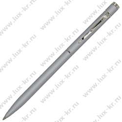 Ручка шариковая Luxor "Sleek" синяя, 1,0мм, корпус серый металлик, поворотный механизм 8452 Ручка шариковая Luxor "Sleek" синяя, 1,0мм, корпус серый металлик, поворотный механизм 8452