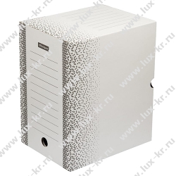 Короб архивный с клапаном OfficeSpace "Standard" плотный, микрогофрокартон, 200мм, белый, до 1800л. 264809 Короб архивный с клапаном OfficeSpace "Standard" плотный, микрогофрокартон, 200мм, белый, до 1800л. 264809