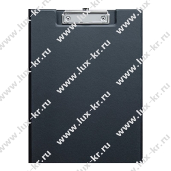 Папка-планшет с зажимом OfficeSpace ППС_49763, ПВХ, черный Папка-планшет с зажимом OfficeSpace ППС_49763, ПВХ, черный