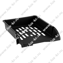 Лоток для бумаг горизонтальный СТАММ "Лидер" ЛТГ-30465, черный Лоток для бумаг горизонтальный СТАММ "Лидер" ЛТГ-30465, черный