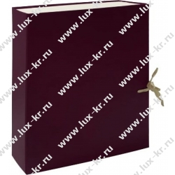 Папка-бокс 20см, архивная складная бордовая LAMARK 120 Папка-бокс 20см, архивная складная бордовая LAMARK 120