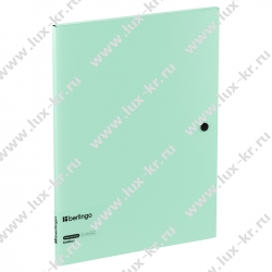 Папка на кнопке Berlingo "Instinct" А4, пластик, 600мкм, мятный FBt_A4520 Папка на кнопке Berlingo "Instinct" А4, пластик, 600мкм, мятный FBt_A4520