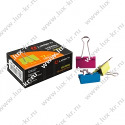 LAMARK690 Зажим цветной НЕОН 41мм