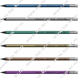 Карандаш ERICH KRAUSE JOY METALLIC, круглый, с ластиком EK55274 Карандаш ERICH KRAUSE JOY METALLIC, круглый, с ластиком EK55274