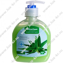 Мыло-крем жидкое OfficeClean "Алоэ антибактериальное", с дозатором, 300мл Мыло-крем жидкое OfficeClean "Алоэ антибактериальное", с дозатором, 300мл