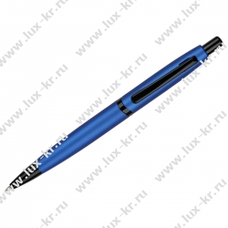 Ручка шариковая Luxor "Dunes" синяя, 0,7мм, корпус синий электрик, кнопочный механизм, футляр 2319