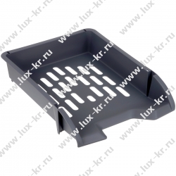 Лоток для бумаг горизонтальный СТАММ "Лидер", серый ЛТГ-31800 Лоток для бумаг горизонтальный СТАММ "Лидер", серый ЛТГ-31800