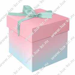 Коробка складная подарочная MESHU "Duotone. Mint-Pink gradient", (15*15*15см), с лентой MS_54170 Коробка складная подарочная MESHU "Duotone. Mint-Pink gradient", (15*15*15см), с лентой MS_54170