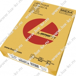 Lamark CC-39 желтый Бумага цветная для печати, А4, 75г, 500л Lamark CC-39 желтый Бумага цветная для печати, А4, 75г, 500л