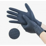 Перчатки нитриловые BASIC PRO Черные, ромбовидная текстура, L Перчатки нитриловые BASIC PRO Черные, ромбовидная текстура, L