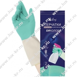 Перчатки БиКолор резиновые латексные L Перчатки БиКолор резиновые латексные L