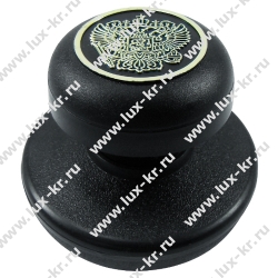 Оснастка круглая пластмассовая d=45мм, с гербом под линзой Оснастка круглая пластмассовая d=45мм, с гербом под линзой