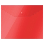 Папка-конверт на кнопке СТАММ А5 (190*240мм), 150мкм, пластик, прозрачная, красная ММ-31905 Папка-конверт на кнопке СТАММ А5 (190*240мм), 150мкм, пластик, прозрачная, красная ММ-31905