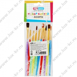 Набор кистей ArtSpace 10шт., пони, щетина, нейлон, круглые, плоские SB_3292