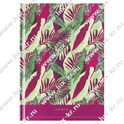 Бизнес-блокнот А4, 80л., матовая ламинация, выб.лак, клетка, твердая обложка