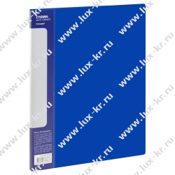 Папка с 10 вкладышами СТАММ "Стандарт" А4, 9мм, 600мкм, пластик, синяя ММ-30608 Папка с 10 вкладышами СТАММ "Стандарт" А4, 9мм, 600мкм, пластик, синяя ММ-30608