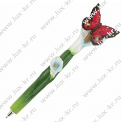 Ручка фигурная "БАБОЧКИ", СИНЯЯ, 4 дизайна ассорти, 0,5 мм, BRAUBERG, 142776 Ручка фигурная "БАБОЧКИ", СИНЯЯ, 4 дизайна ассорти, 0,5 мм, BRAUBERG, 142776