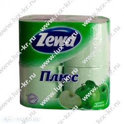 Туалетная бумага ZEWA аром. ЯБЛОКО, 2-сл (4рул) Туалетная бумага ZEWA аром. ЯБЛОКО, 2-сл (4рул)