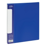 Папка на 4 кольцах СТАММ "Стандарт" А4, 25мм, 700мкм, пластик, синяя ММ-30603