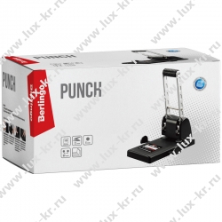 Дырокол мощный Berlingo "Heavy Duty" DDm_10141, 100л., черный, с линейкой