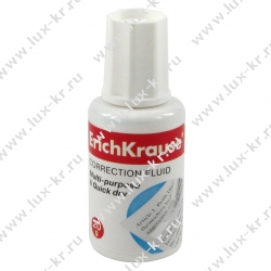 Корректирующая жидкость с кисточкой ERICH KRAUSE, ЕК5, 20 мл Корректирующая жидкость с кисточкой ERICH KRAUSE, ЕК5, 20 мл