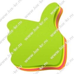 Самоклеящийся блок LAMARK145 фигурный Класс! неон 4цвета 100л