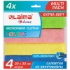 ЛАЙМА Салфетка из плотной микрофибры 30х30 см "MULTI PACK PRO COLOUR 30", КОМПЛЕКТ 4 шт., 607792 ЛАЙМА Салфетка из плотной микрофибры 30х30 см "MULTI PACK PRO COLOUR 30", КОМПЛЕКТ 4 шт., 607792
