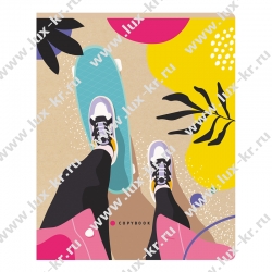 Тетрадь 48л, клетка, Хатбер, ассорти