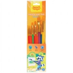 Набор кистей Мульти-Пульти 10шт., синтетика, № 2, 3 круглые; № 3, 6, 7, 12 плоские; № 10, 3 плоскоовальные SB_37585 Набор кистей Мульти-Пульти 10шт., синтетика, № 2, 3 круглые; № 3, 6, 7, 12 плоские; № 10, 3 плоскоовальные SB_37585