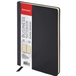 Блокнот БОЛЬШОЙ ФОРМАТ (200х252 мм) В5, BRAUBERG "Income", кожзам, 128 л., клетка, черный, 125204