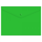 Папка-конверт на кнопке КНК 180, зеленая