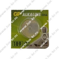 Батарейка GP LR54 (G10, V10GA, LR1130, 189, 189A) алкалиновая Батарейка GP LR54 (G10, V10GA, LR1130, 189, 189A) алкалиновая
