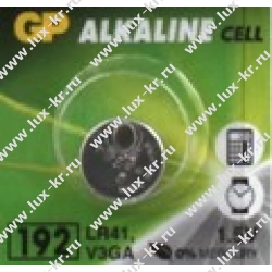Батарейка GP LR41 (LR4, G3, V3GA, 192) алкалиновая, BC10 Батарейка GP LR41 (LR4, G3, V3GA, 192) алкалиновая, BC10