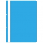 Папка скорос-тель с перфорацией на корешке, ПВХ, синяя Папка скорос-тель с перфорацией на корешке, ПВХ, синяя