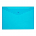 Папка-конверт на кнопке КНК 180, синяя Папка-конверт на кнопке КНК 180, синяя