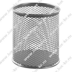 BRAUBERG "Germanium" Стакан, круглое основание, 100х89 мм, серебро, металический, 237988