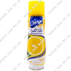 Освежитель воздуха аэрозольный 300 мл CHIRTON (Чиртон) Light Air "Сочный лимон", сухое распыление