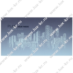 STAFF "Metropolis" 113514, Планинг-еженедельник недатированный (165х90 мм), твердая обложка, УФ-ЛАК, 64 л.