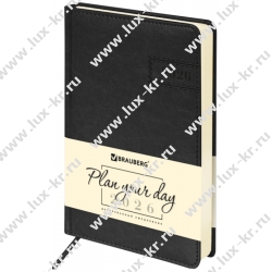 Ежедневник датированный 2026 А5 138x213 мм, BRAUBERG "Imperial", под кожу, черный, 117063 Ежедневник датированный 2026 А5 138x213 мм, BRAUBERG "Imperial", под кожу, черный, 117063