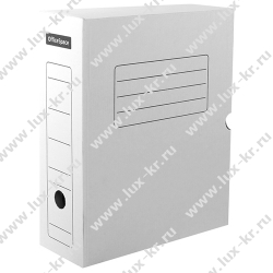 Короб архивный с клапаном OfficeSpace, микрогофрокартон, 150мм, белый, до 1400л. 219276 Короб архивный с клапаном OfficeSpace, микрогофрокартон, 150мм, белый, до 1400л. 219276