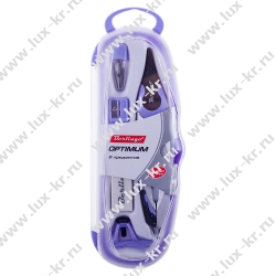 Готовальня Berlingo Optimum DS_00505 ( циркуль 135мм, 5 предметов, пластиковый футляр )