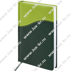 Ежедневник недатированный А5 138х213 мм BRAUBERG "Bond" под кожу, 160 л., зеленый/салатовый, 126219 Ежедневник недатированный А5 138х213 мм BRAUBERG "Bond" под кожу, 160 л., зеленый/салатовый, 126219