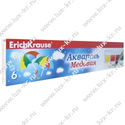 Краски акварельные 6 цветов ERICH KRAUSE, медовые Краски акварельные 6 цветов ERICH KRAUSE, медовые