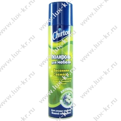 ПОЛИРОЛЬ для мебели Chirton Антипыль Весенний 300мл ПОЛИРОЛЬ для мебели Chirton Антипыль Весенний 300мл