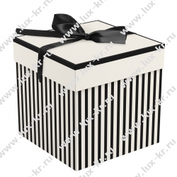 Коробка складная подарочная MESHU "Paris", (15*15*15см), с лентой MS_62557 Коробка складная подарочная MESHU "Paris", (15*15*15см), с лентой MS_62557